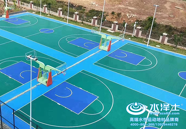 學校硅pu籃球場材料